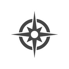 Compass icon vector © sljubisa