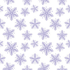 Abstract seamless pattern with snowflakes/Stock vector illustration Abstract seamless winter pattern with snowflakes