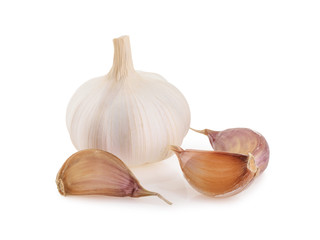 Garlic isolated on white background