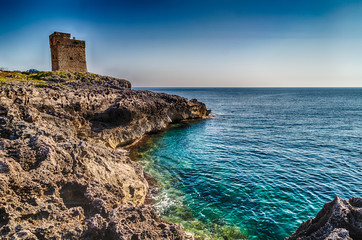 Coasting tower in Salento on the Ionian Sea