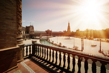 Obraz premium Plaza de Espana in Seville, Andalucia, Spain