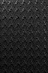 Dark grey hexagonal relief surface - vertical background 