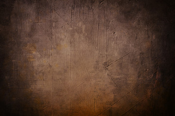  brown grunge background or texture with black vignette borders - obrazy, fototapety, plakaty