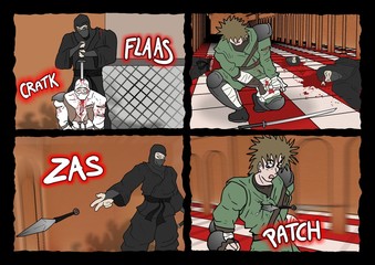 fighters comic scene