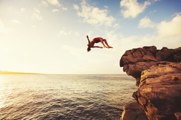 Cliff Jumping - Powered by Adobe