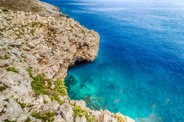 cove in the rocky beach on Adriatic sea
