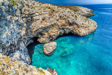 cove in the rocky beach on Adriatic sea