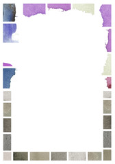 abstract border watercolor background design
