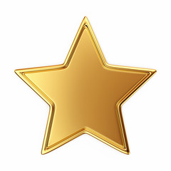 Gold star with border