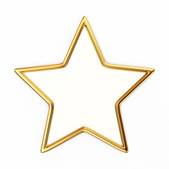 Star with golden border