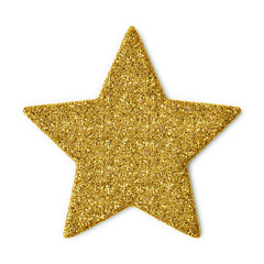 Gold glittering star