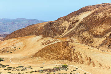 Volcanic bombs on Montana Blanca, Teide National Park, Tenerife, Canary Islands, Spain