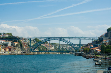 Fototapeta premium Dom Luis bridge in Porto, Portugal