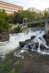 river water fall dam