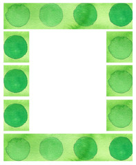 abstract watercolor background border design