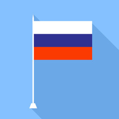 Flag of Russia . Vector illustration.