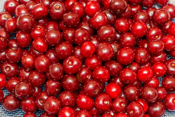 Background made of the cherries