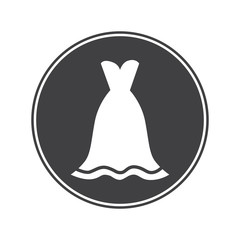 Fototapeta premium Women dress icon