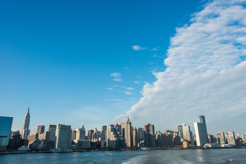 Panorama of downtown Manhattan in New York