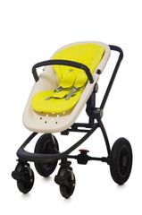 Child pram isolated on the white background