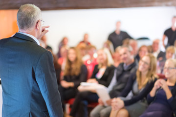 Businessman making a business presentation.