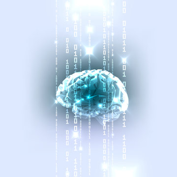 The Concept of Active Human Brain with Binary Code Stream