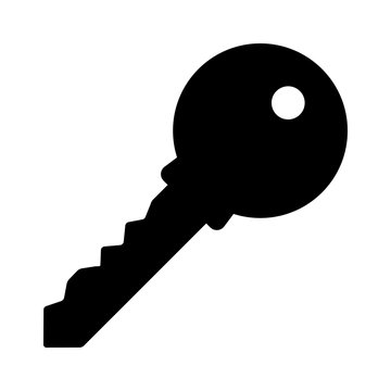 Access key flat icon for apps and website
