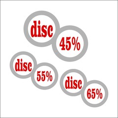 discount logo icon Vector