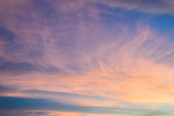 Naklejka na ściany i meble sunrise sky with clouds