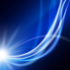 幻想的な光のラインイメージ