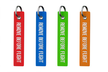 Multicolour Remove Before Flight Tags © doomu