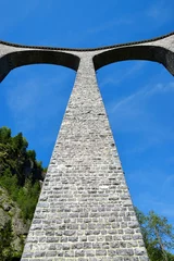 Wall murals Landwasser Viaduct Landwasser viaduct in Filisur - canton Graubunden, Switzerland