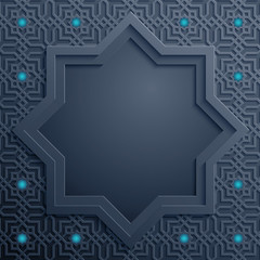 Islamic design background with arabic pattern