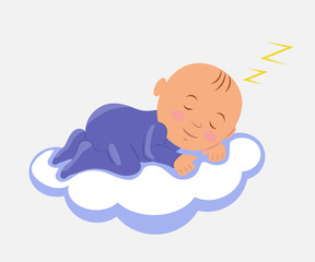 Baby Sleeping on Cloud