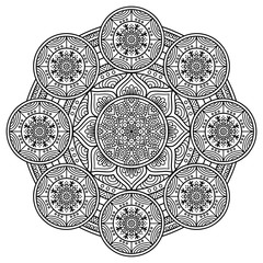 Vector round Mandala
