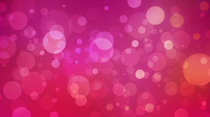 The Abstract bokeh lighting on sweet pink background