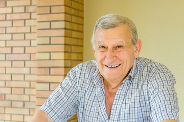 old man smiling