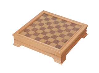 Checkers isolated on white background