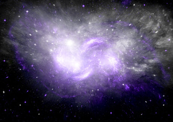 galaxy in a free space