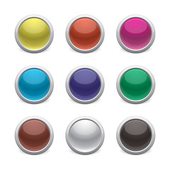 Round shiny web buttons