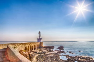 Photo sur Plexiglas Phare path to lighthouse on the Adriatic sea