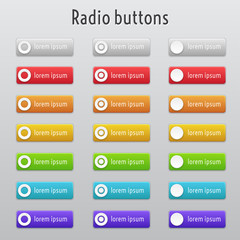 Colored radion buttons