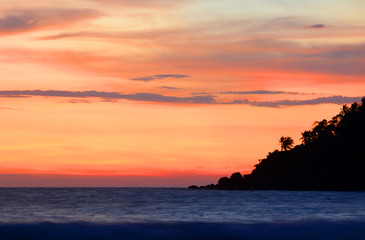 Fototapeta na wymiar Wild beautiful beaches of Sri Lanka. Asia.