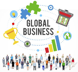 Global Business Start Up Launch Teamwork Online Concept