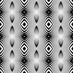 Design seamless monochrome striped pattern