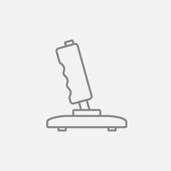 Joystick line icon.