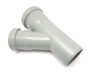 plastic pipe on a white background