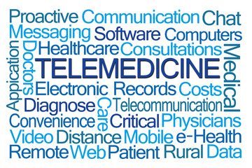Fototapeta premium Telemedicine Word Cloud