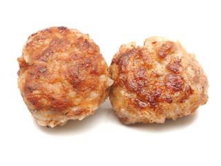 cutlets on a white background