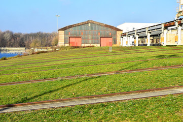 Obraz premium Schiffswerft Korneuburg